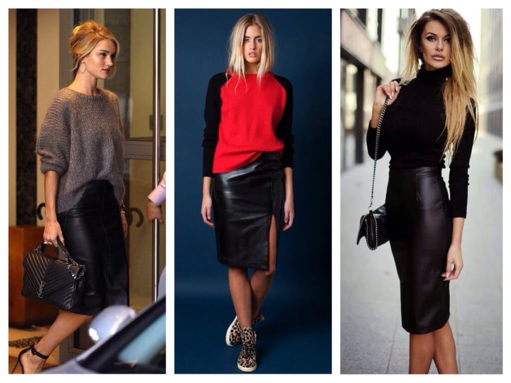 Черная шелковая юбка миди. С чем и как носить- 9 модных примеров.