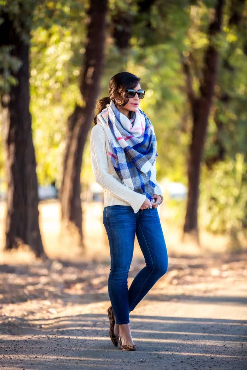 как красиво завязать шарф осенью